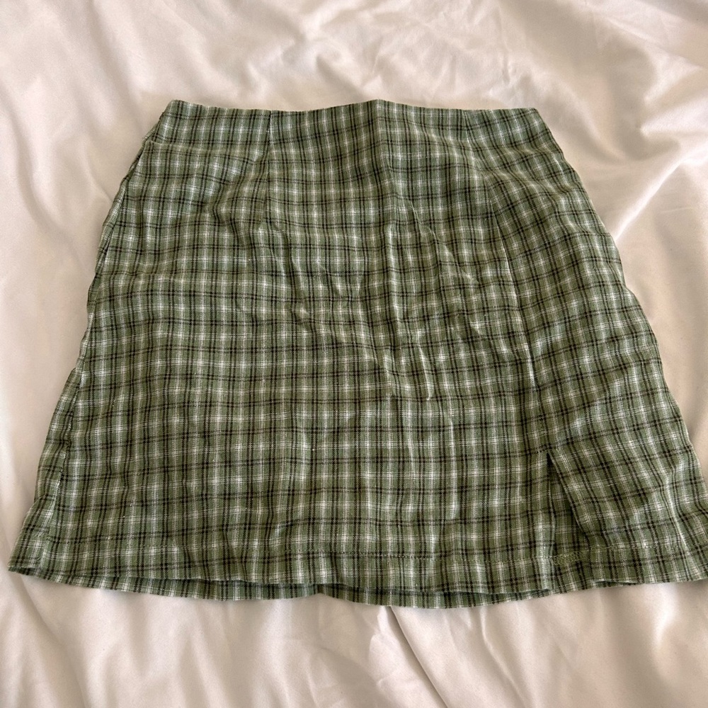Princess Polly Green Plaid Skirt
